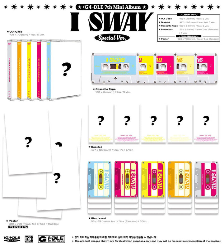 (G)I - DLE - I SWAY (7th Mini Album) (MC / Special Ver.) - Seoul - Mate