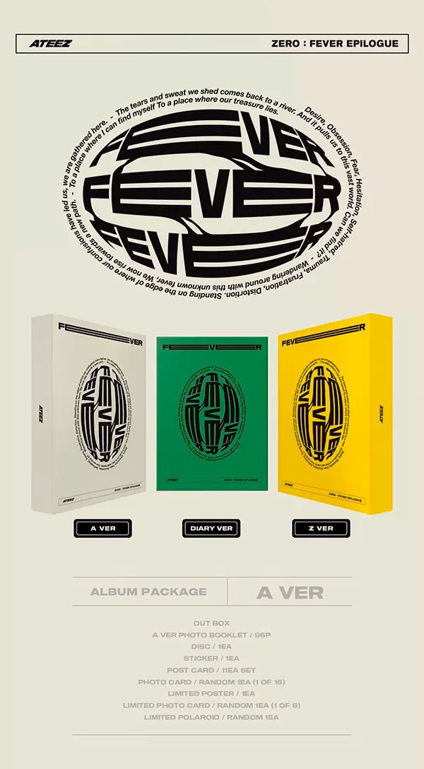 ATEEZ - ZERO: FEVER EPILOGUE (8th Mini-Album) - Seoul-Mate