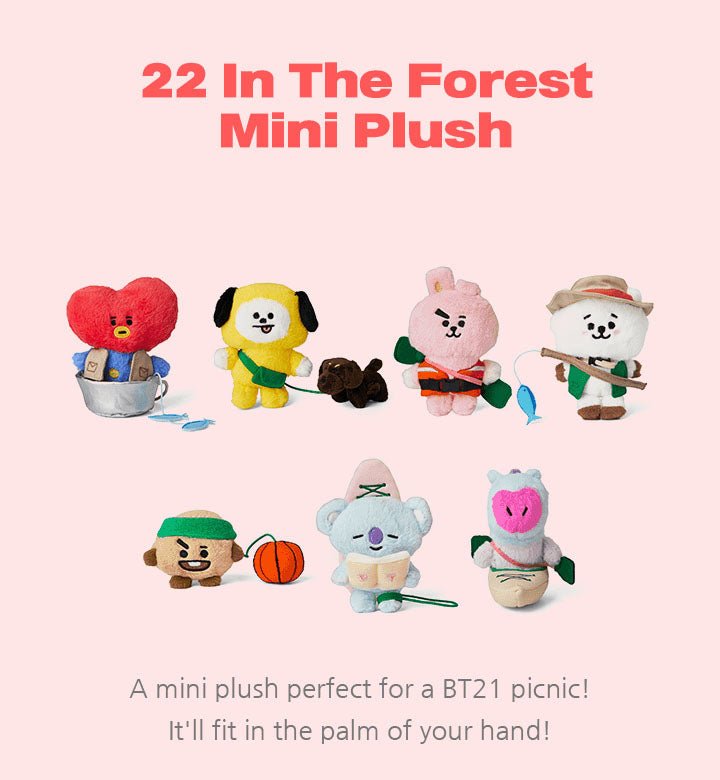 BT21 - 22 In The Forest Mini Plush Stofftier - Seoul-Mate
