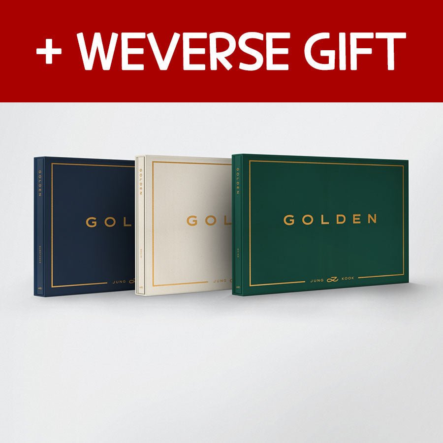 BTS JUNG KOOK - GOLDEN (SET) + GOLDEN (Weverse Album Ver.)