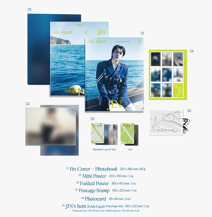BTS - Me, Myself and Jin 'Sea of JIN Island' Photobook - Seoul-Mate