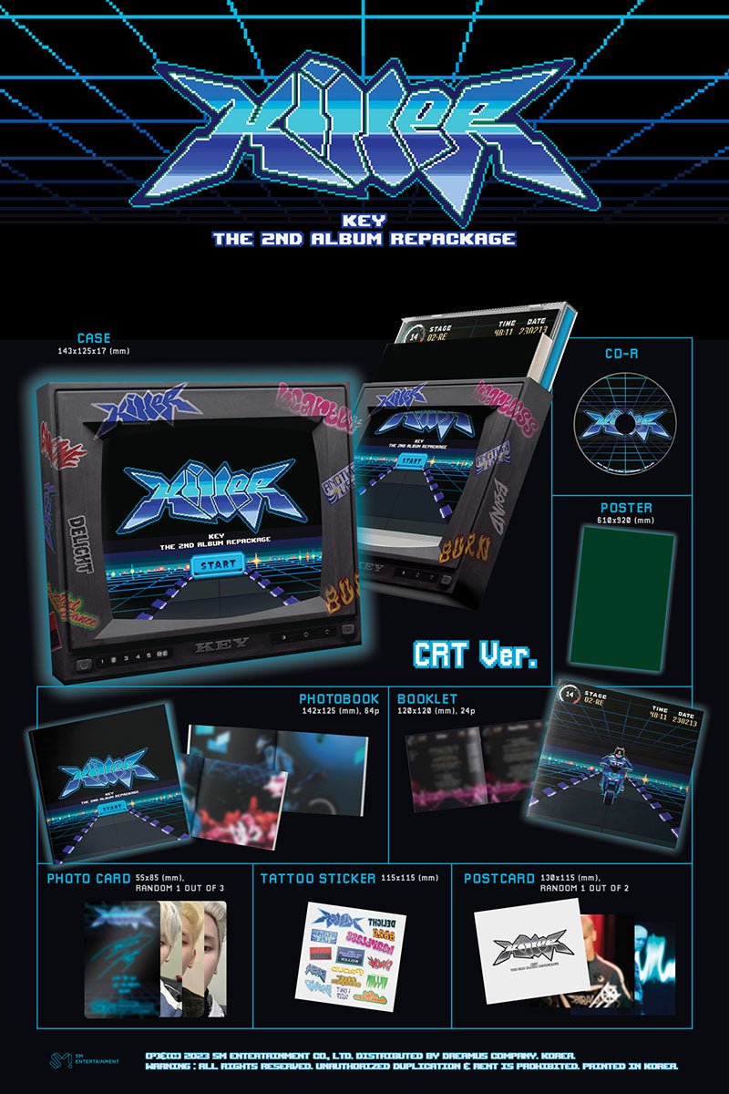 KEY - Killer (2nd Repackage Album) (CRT Ver.) - Seoul-Mate