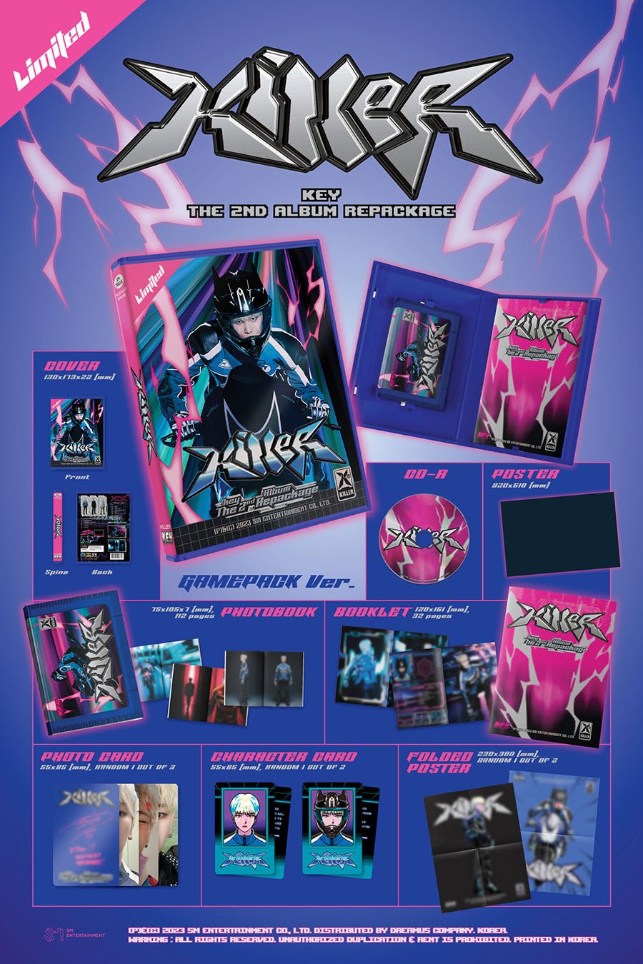 KEY - Killer (2nd Repackage Album) (Gamepack Ver.) - Seoul-Mate