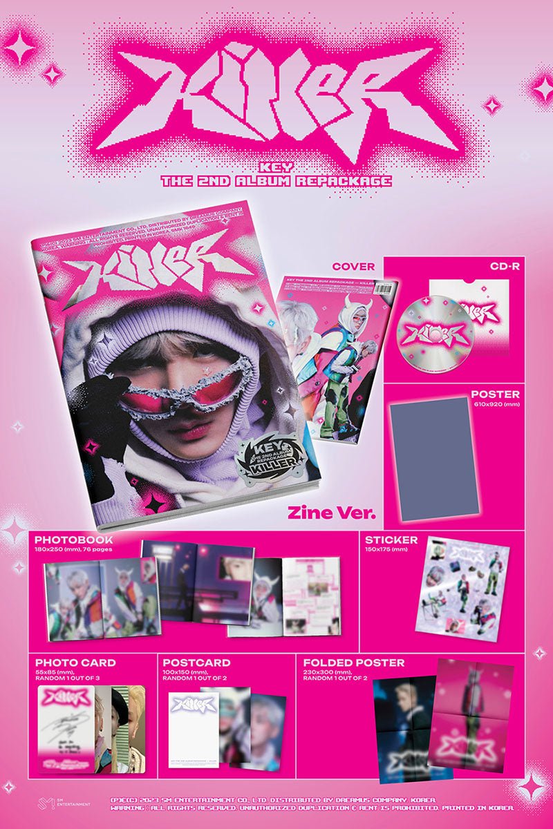 KEY - Killer (2nd Repackage Album) (Zine Ver.) - Seoul-Mate