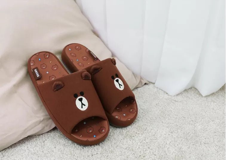 LINE FRIENDS - Brown & Friends Hausschuhe (Slippers) - Seoul-Mate