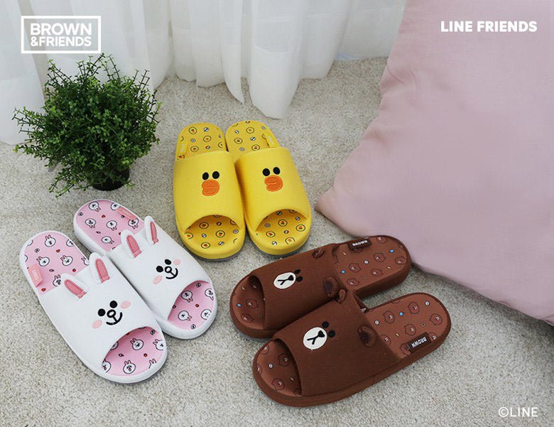 LINE FRIENDS - Brown & Friends Hausschuhe (Slippers) - Seoul-Mate