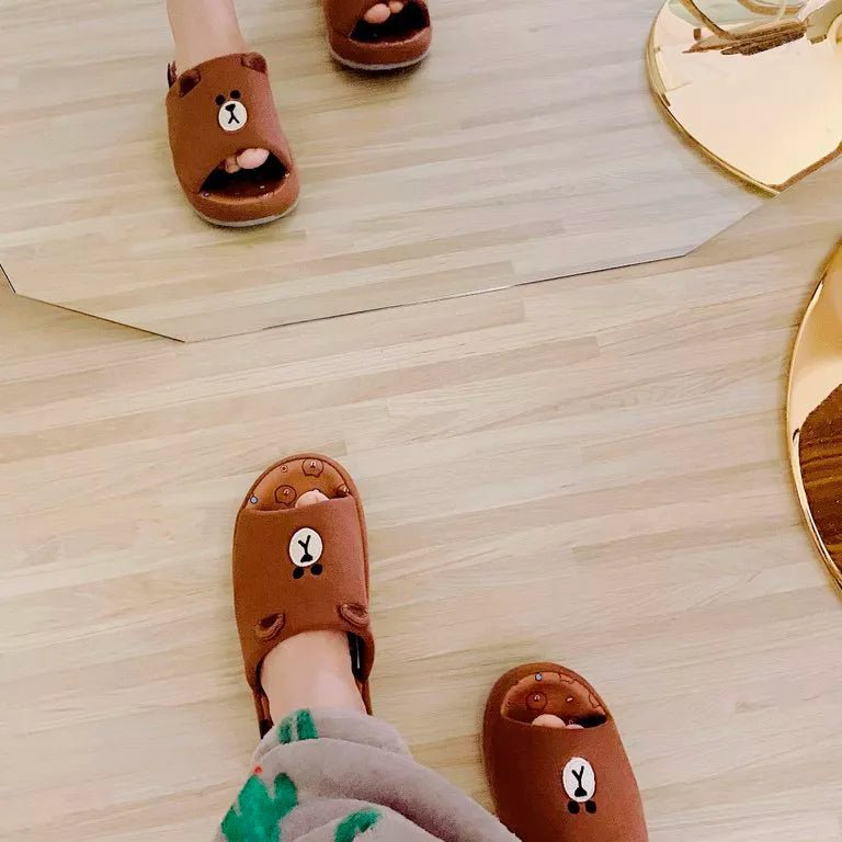 LINE FRIENDS - Brown & Friends Hausschuhe (Slippers) - Seoul-Mate