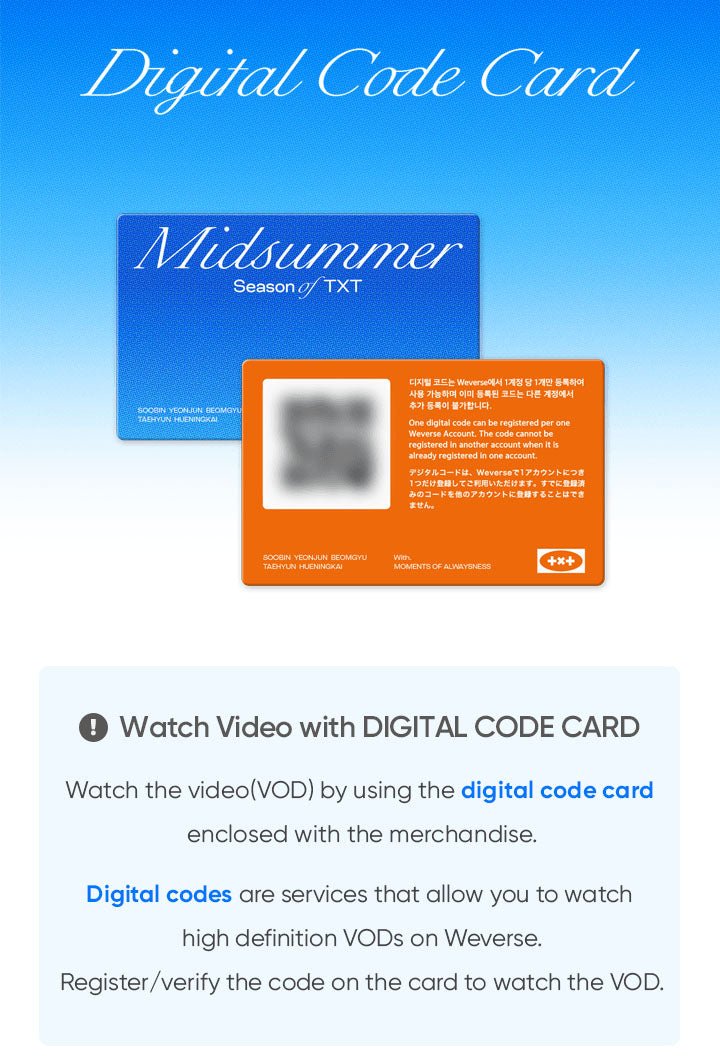TXT (Tomorrow X Together) - Season of TXT: Midsummer + WeVerse Gift - Seoul-Mate