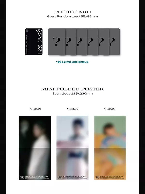 WONHO - FACADE (3rd Mini-Album) Jewel Case Version - Seoul-Mate