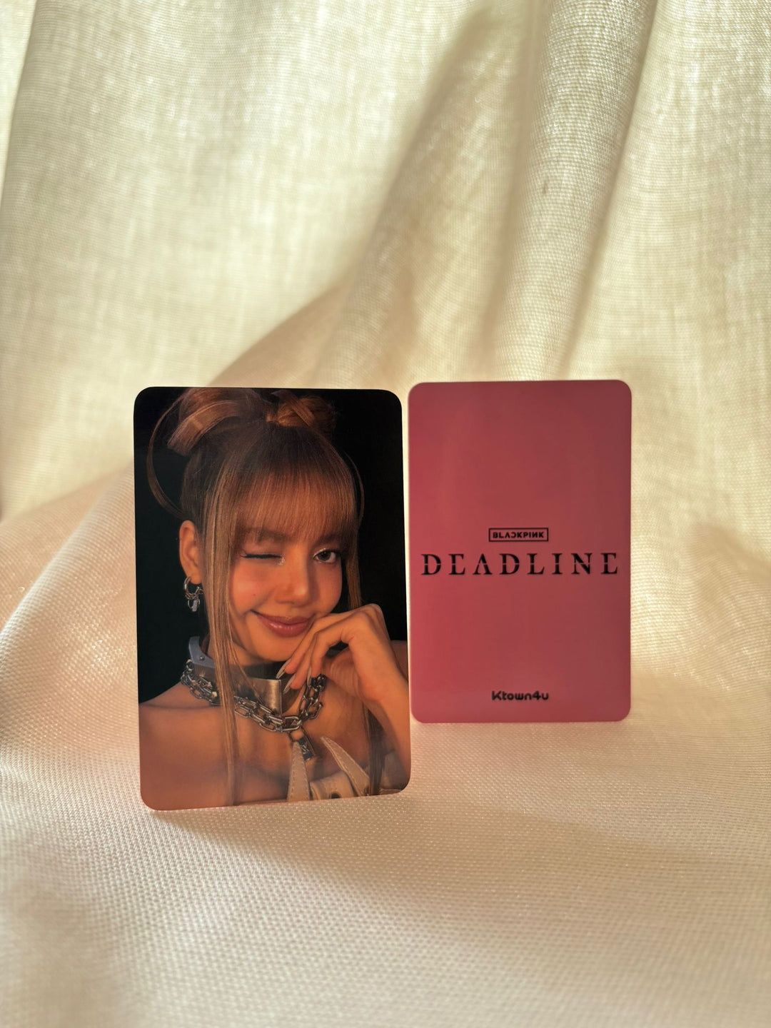 BLACKPINK - DEADLINE Ktown4u Fotokarte Photocard (Pink Ver.)
