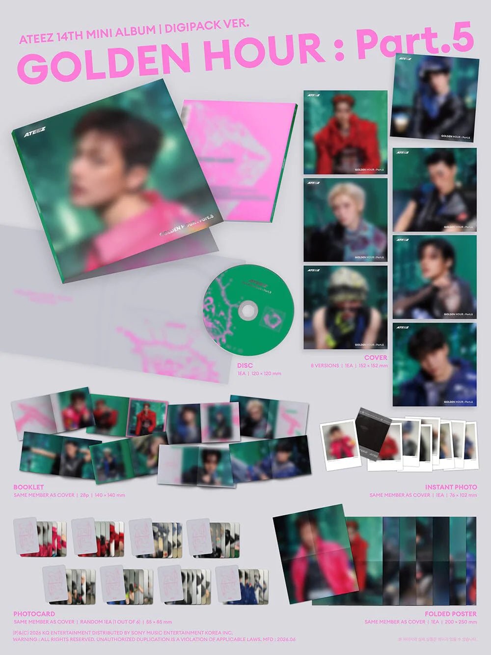 ATEEZ - Golden Hour: Part 5 (Digipack Ver.) - SeoulMate