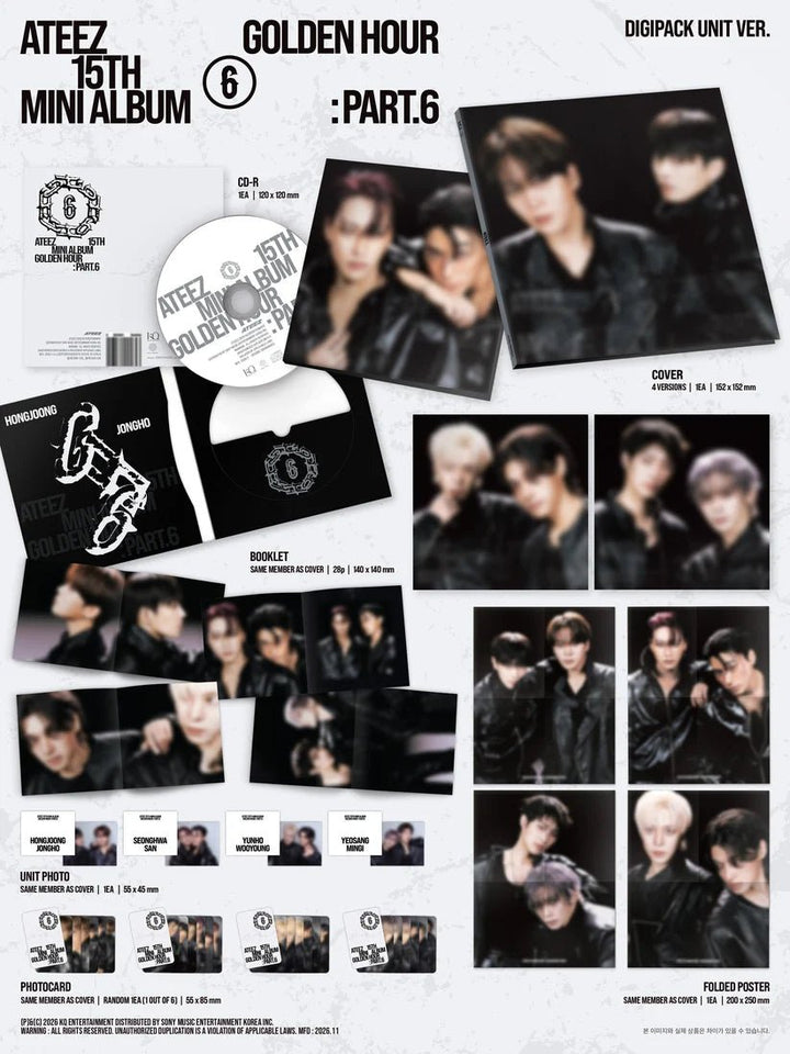 ATEEZ - Golden Hour: Part 6 (Digipack Unit Ver.) - SeoulMate