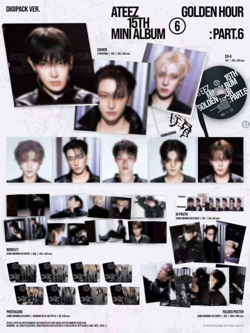 ATEEZ - Golden Hour: Part 6 (Digipack Ver.) - SeoulMate