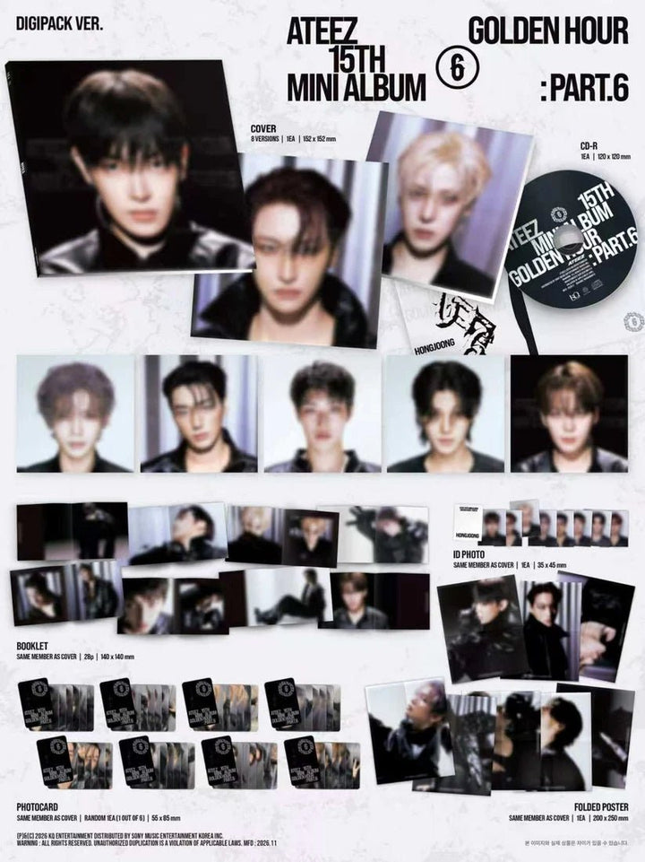 ATEEZ - Golden Hour: Part 6 (Digipack Ver.) - SeoulMate