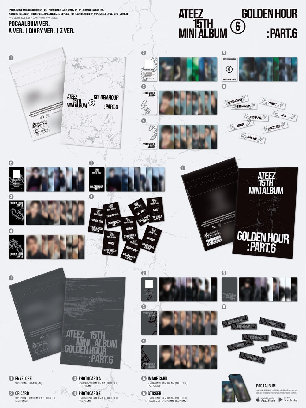 ATEEZ - Golden Hour : Part 6 (POCAALBUM) - SeoulMate