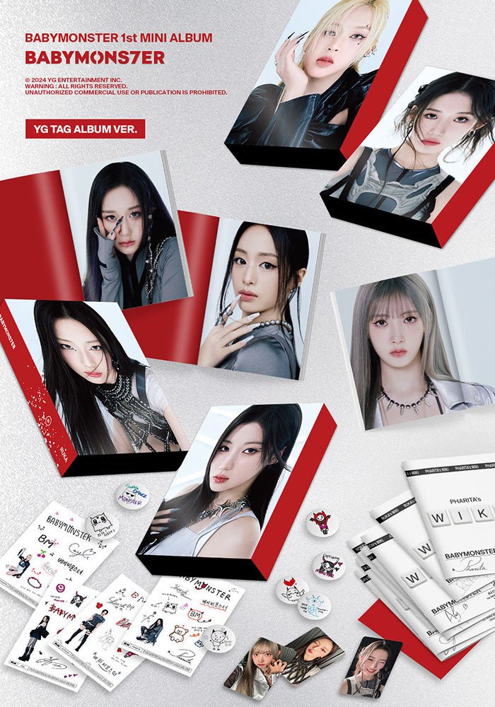 BABYMONSTER - 1st Mini Album [BABYMONS7ER] YG Tag Album Ver
