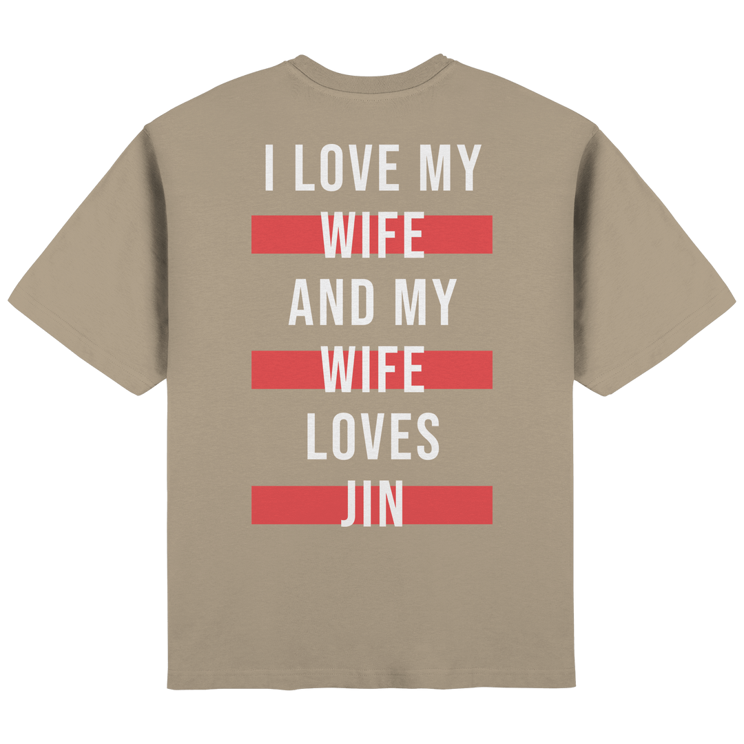 BTS - «I Love My Wife and My Wife Loves BTS» Oversized T-Shirt - SeoulMate