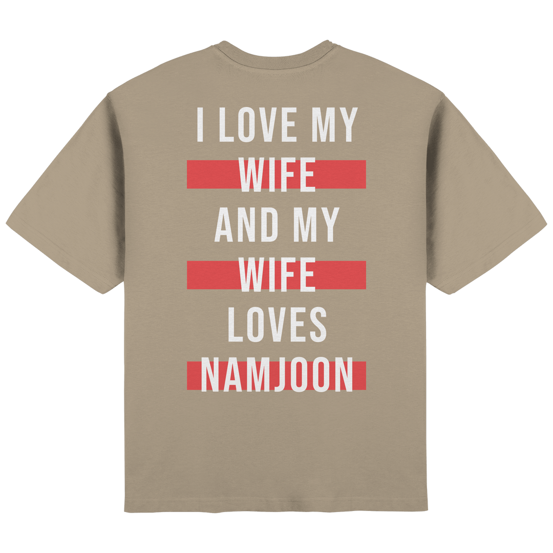 BTS - «I Love My Wife and My Wife Loves BTS» Oversized T-Shirt - SeoulMate