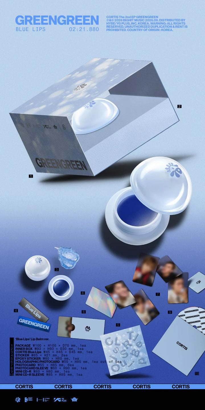CORTIS - GREENGREEN (Blue Lips Lip Balm Ver.) - SeoulMate