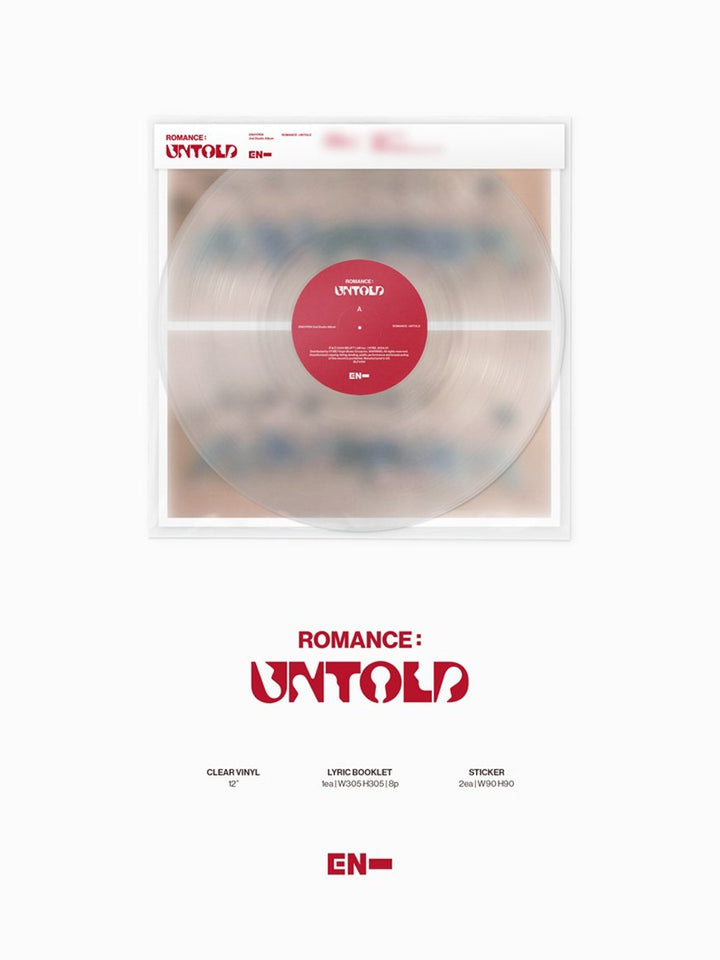 ENHYPEN - ROMANCE: UNTOLD - 2nd Studio Album (LP Ver.) - Seoul - Mate