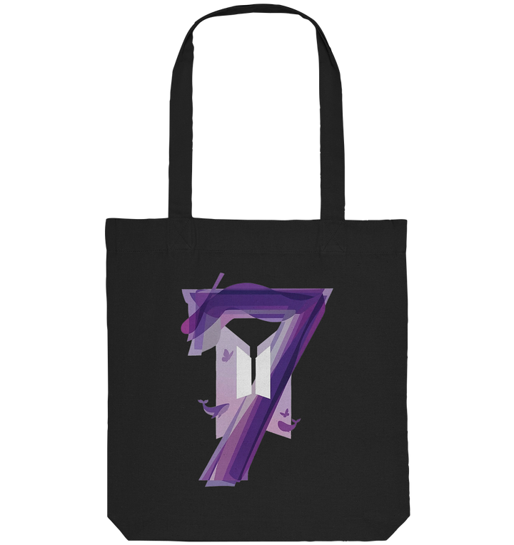 BTS Borahae "7" Tote Bag – I Purple You Army Organic Tote Bag Jutebeutel