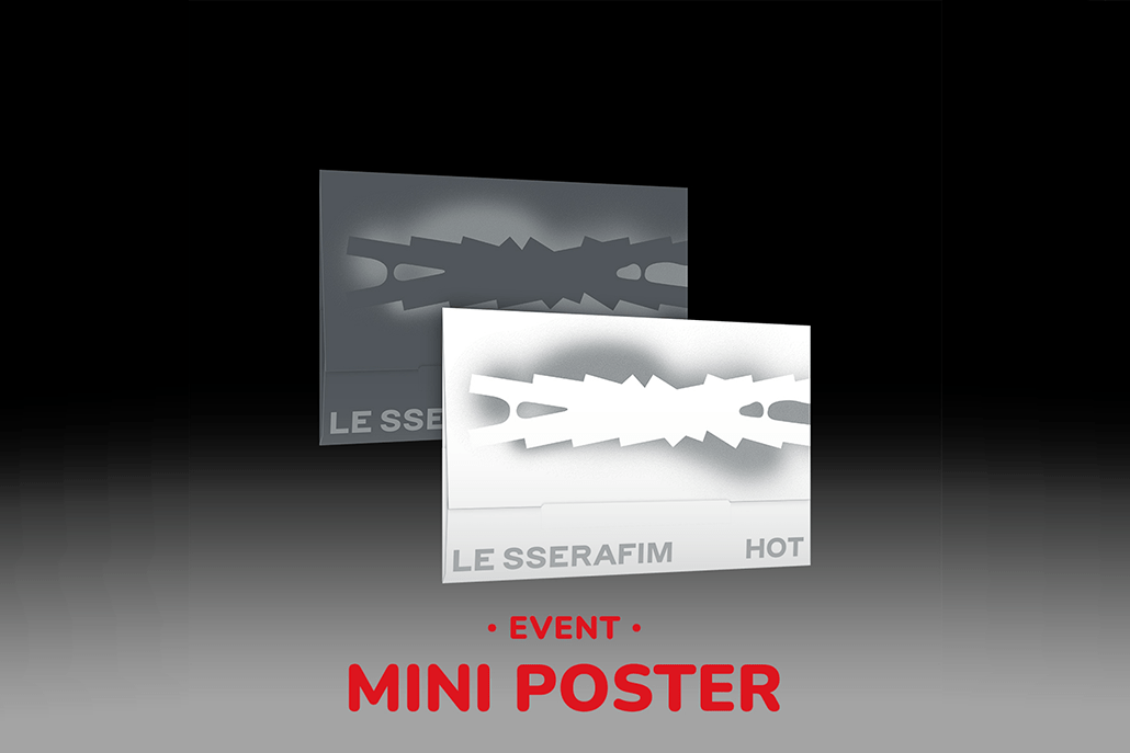 LE SSERAFIM - HOT (5th Mini Album) WeVerse Albums Ver. + WithMuu Mini Poster - Seoul - Mate