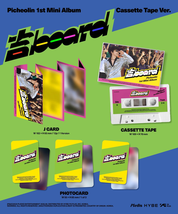 Picheolin - 1st Mini Album 吉BOARD (Cassette Tape Ver.) - SeoulMate
