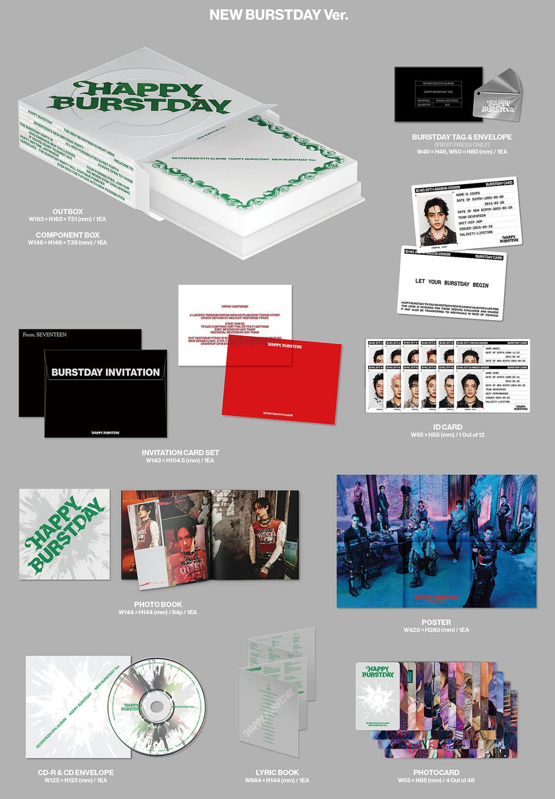 SEVENTEEN - Happy Burstday (5th Album) - SeoulMate