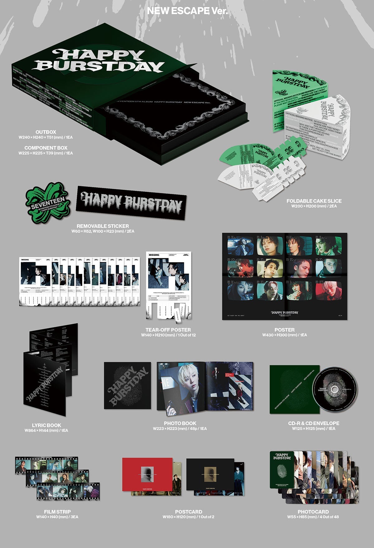 SEVENTEEN - Happy Burstday (5th Album) – SeoulMate