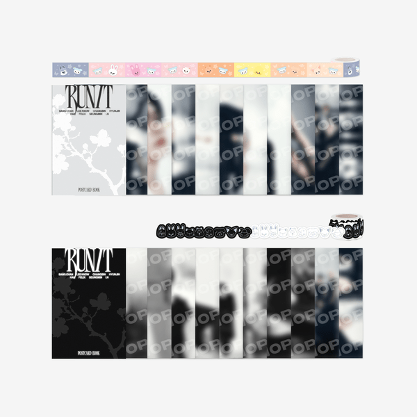 Stray Kids - 2026 World Tour RUN IT MD - POSTCARD BOOK &amp; ROLL STICKER SET - SeoulMate