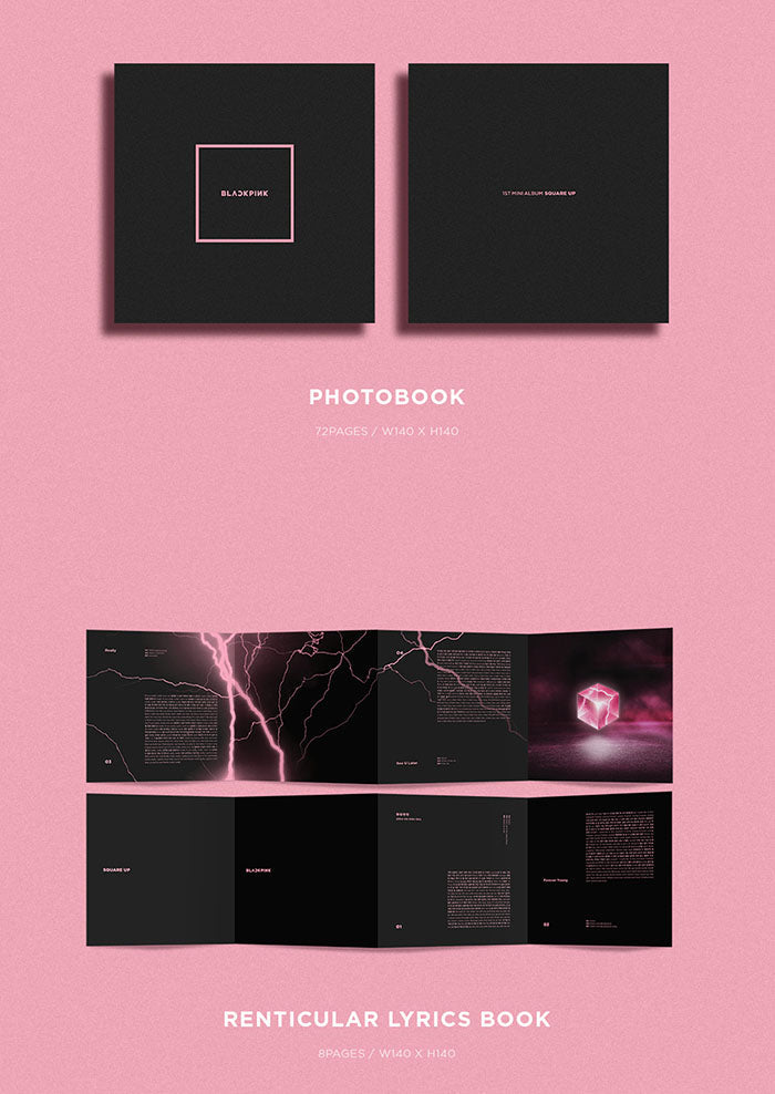 Blackpink Cd BLACKPINK Square Up 1st Mini Album Black Version - K
