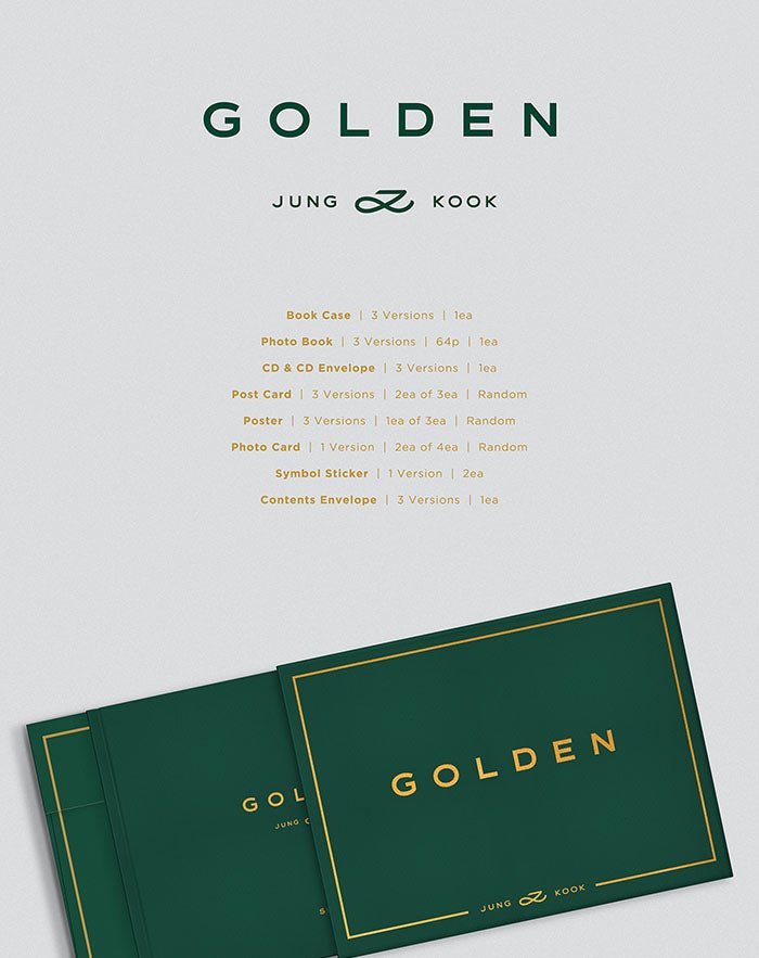 BTS Jung Kook - GOLDEN (1st solo album) – Seoul-Mate