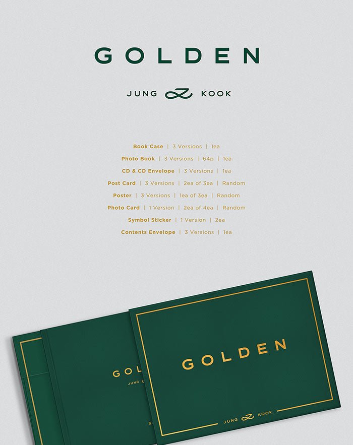 BTS Jung Kook - GOLDEN Set + WeVerse Gifts - Seoul-Mate