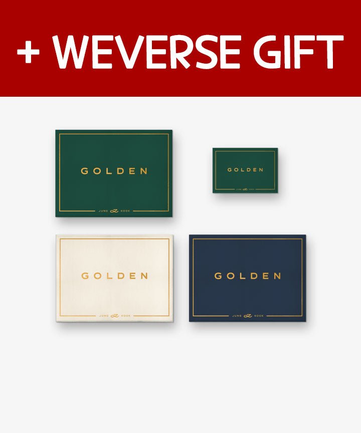 BTS Jung Kook - GOLDEN Set + WeVerse Gifts - Seoul-Mate