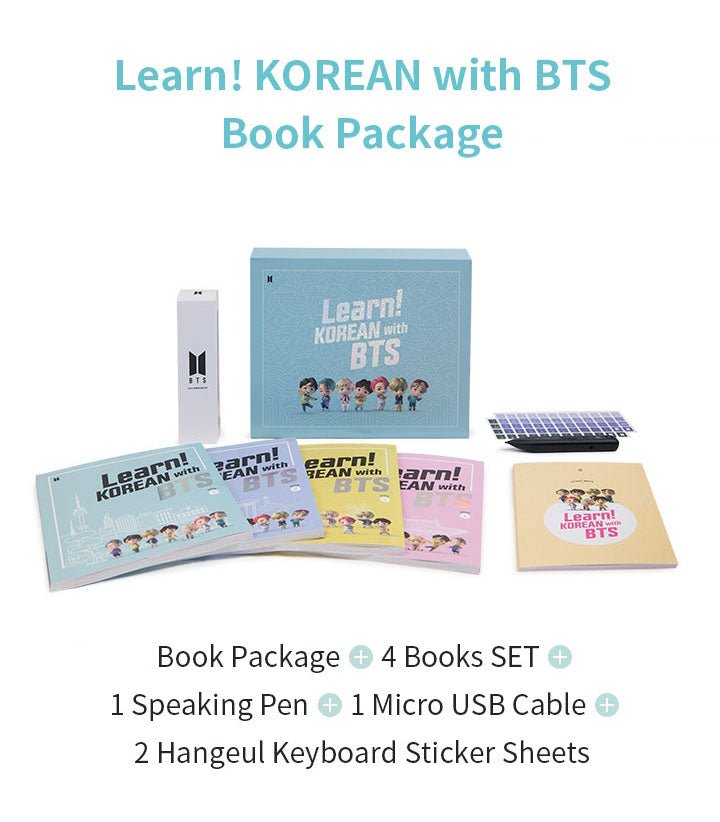 BTS - Learn! Korean with BTS (incl. MotiPen) learning set