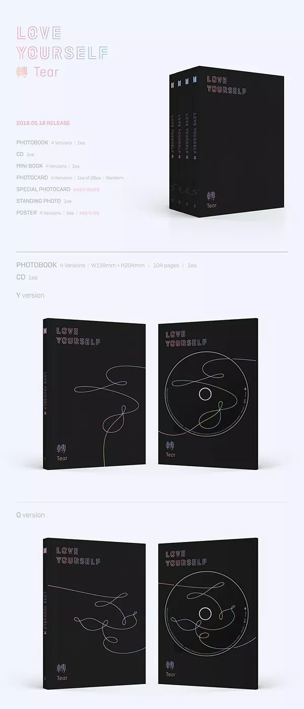 Buy BTS - LOVE YOURSELF 轉 'Tear' (3rd Studio Album) online