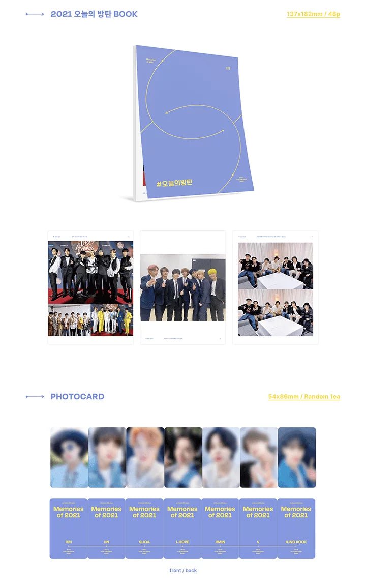 Buy BTS - Memories of 2021 [DVD + Special Gift] online – Seoul-Mate