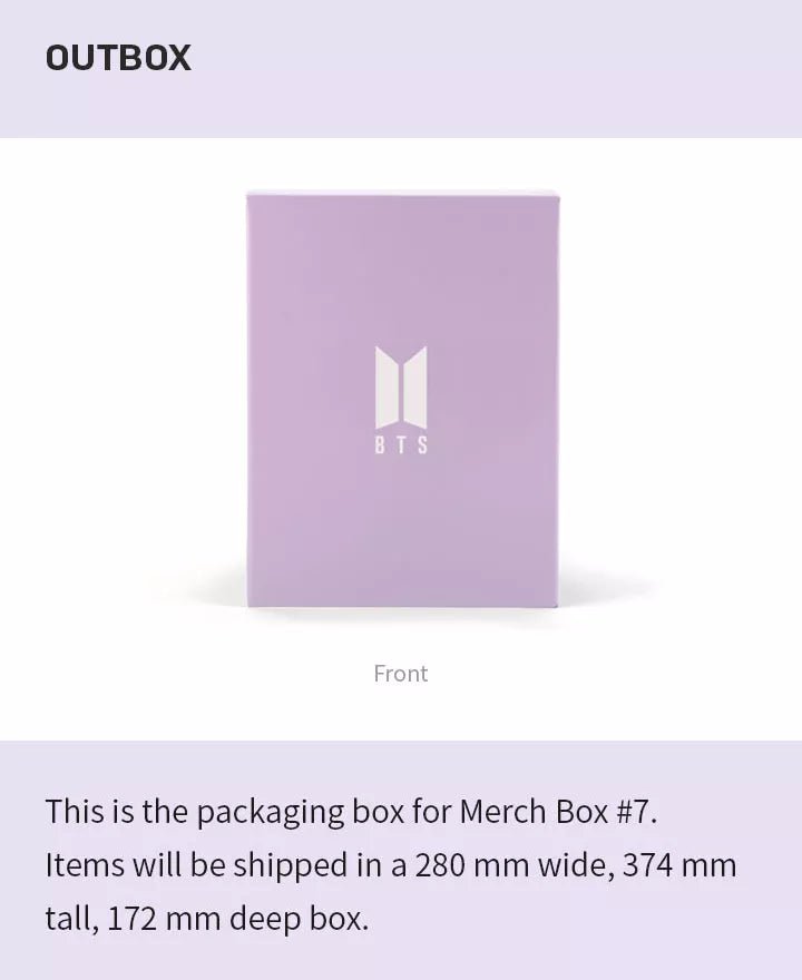 Buy BTS - Merch Box #07 online – Seoul-Mate