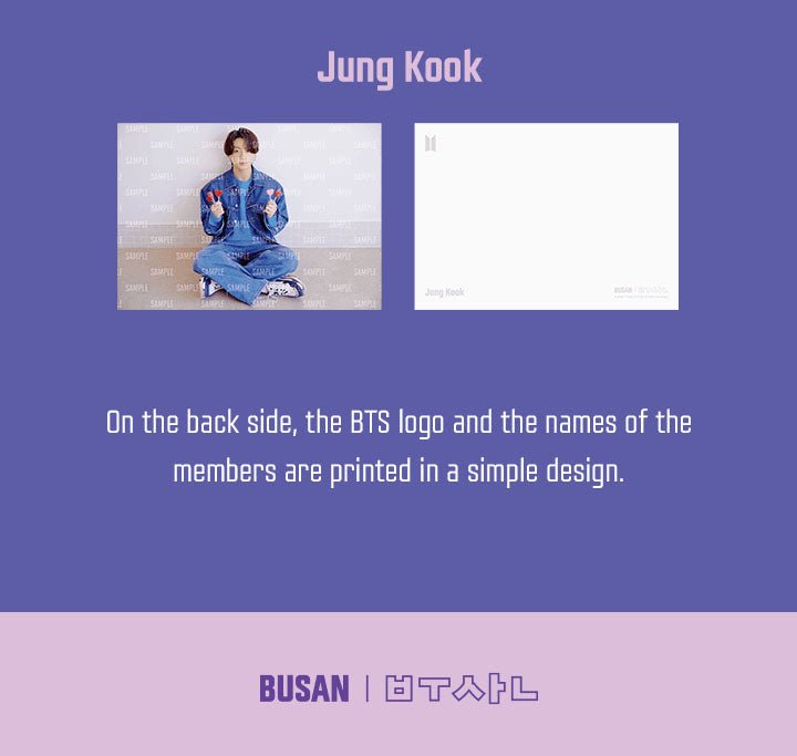 BTS BUSAN ミニポスターセット BTS YTC BUSAN Official Merch — Member Set Tingi (Mini PC +