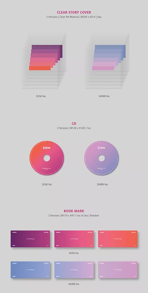 Buy ENHYPEN - BORDER: DAY ONE (1st Mini Album) online – Seoul-Mate