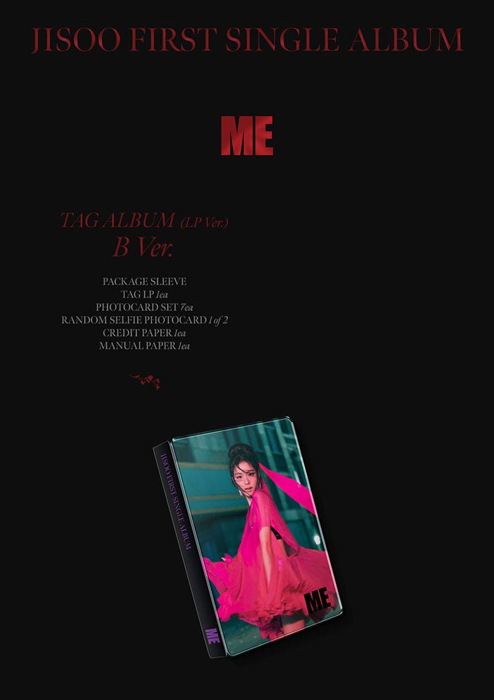 Jisoo (Blackpink) - First Single Album [ME] YG Tag Album LP Ver