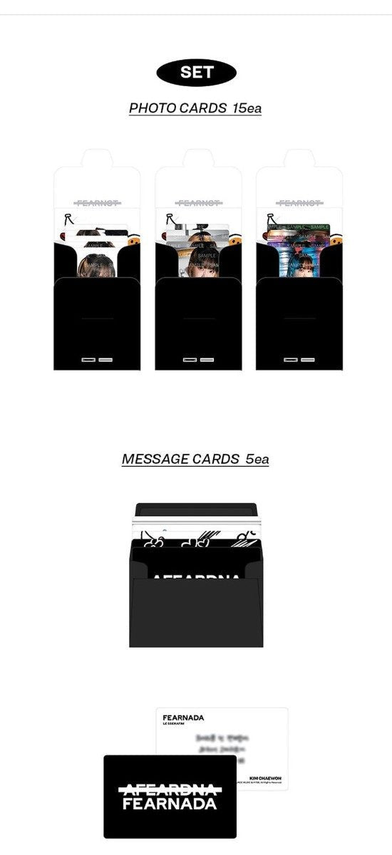 LE SSERAFIM - FERARNADA 2023 Photocard Set - Seoul-Mate