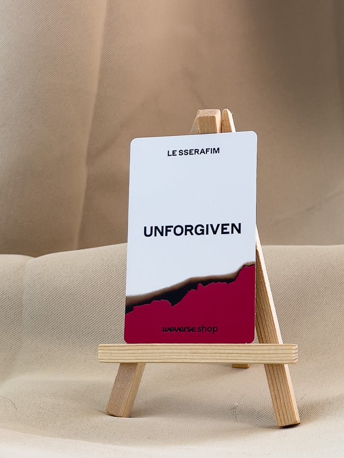 LE SSERAFIM - UNFORGIVEN WeVerse POB Photocard & Frame – SeoulMate
