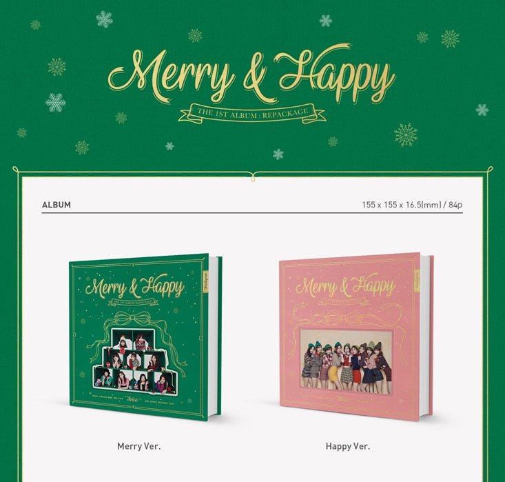 TWICE - 1st Full Album Repackage [Merry & Happy] – KStory España