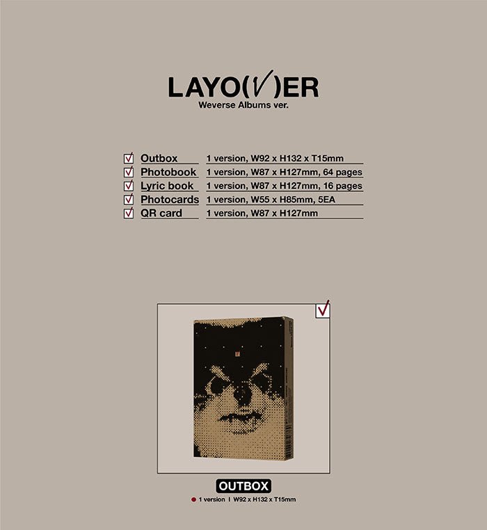 V (BTS) - LAYOVER WeVerse Albums Ver. (1st solo album)